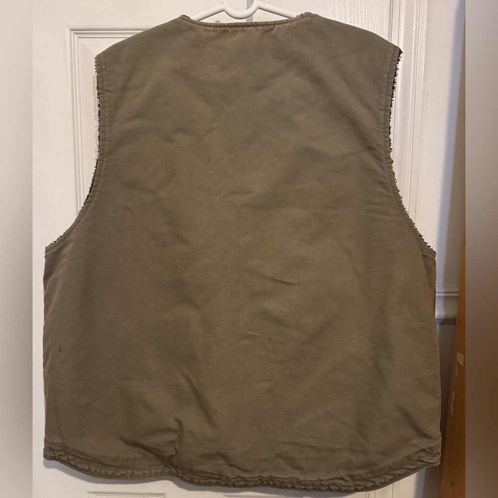 Carhartt Vest Relaxed Fit Washed Duck Sherpa-Lined Vest
"Driftwood" Men's XL - Picture 5 of 7